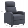 ΠΟΛΥΘΡΟΝΑ ΣΑΛΟΝΙΟΥ RELAX DROSEN HM3299.01 ΓΚΡΙ ΥΦΑΣΜΑ 68,5x86x100Υεκ