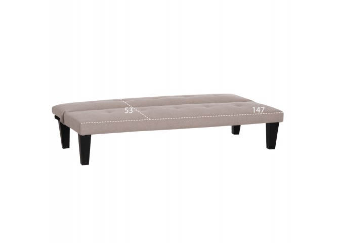 ΚΑΝΑΠΕΣ ΚΡΕΒΑΤΙ 2-ΘΕΣΙΟΣ KORO HM3304.04 ΜΠΕΖ PU ΔΕΡΜΑ 165x75x64Υεκ