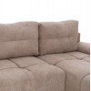 ΚΑΝΑΠΕΣ ΚΡΕΒΑΤΙ ΔΕΞΙΑ ΓΩΝΙΑ COMFYRA HM3336.03R ΜΠΕΖ ΥΦΑΣΜΑ 270x181x75Υεκ