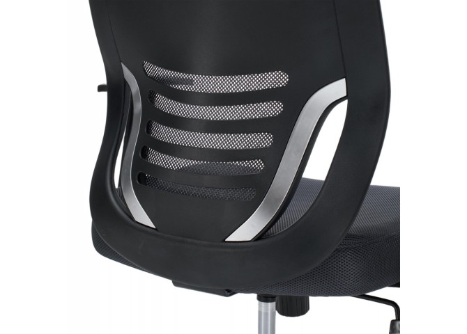 ΚΑΡΕΚΛΑ ΓΡΑΦΕΙΟΥ BRIEF HM1206.02 ΓΚΡΙ MESH--ΒΑΣΗ ΧΡΩΜΙΟΥ 63x64x122Υεκ.