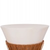 ΤΡΑΠΕΖΙ ΣΑΛΟΝΙΟΥ PERRAL HM18164.02L FIBER CEMENT ΛΕΥΚΟ-ΦΥΣΙΚΟ RATTAN--Φ55x45Υεκ