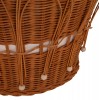 ΤΡΑΠΕΖΙ ΣΑΛΟΝΙΟΥ PERRAL HM18164.02L FIBER CEMENT ΛΕΥΚΟ-ΦΥΣΙΚΟ RATTAN--Φ55x45Υεκ
