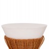 ΤΡΑΠΕΖΙ ΒΟΗΘΗΤΙΚΟ PERRAL HM18164.02S FIBER CEMENT ΛΕΥΚΟ-ΦΥΣΙΚΟ RATTAN--Φ42x36Υεκ