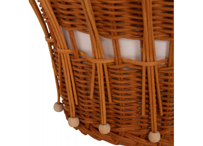 ΤΡΑΠΕΖΙ ΒΟΗΘΗΤΙΚΟ PERRAL HM18164.02S FIBER CEMENT ΛΕΥΚΟ-ΦΥΣΙΚΟ RATTAN--Φ42x36Υεκ
