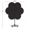 ΟΜΠΡΕΛΑ ΜΕ ΒΑΣΗ ΣΕΙΡΑ CANNOPY (flower) HM21286.01 ΑΛΟΥΜΙΝΙΟ-ΓΡΑΝΙΤΗΣ-ΜΟΛΥΒΙ ΧΡΩΜΑ 2,38x2,2μ