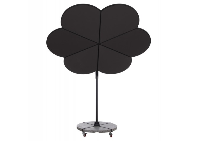 ΟΜΠΡΕΛΑ ΜΕ ΒΑΣΗ ΣΕΙΡΑ CANNOPY (flower) HM21286.01 ΑΛΟΥΜΙΝΙΟ-ΓΡΑΝΙΤΗΣ-ΜΟΛΥΒΙ ΧΡΩΜΑ 2,38x2,2μ