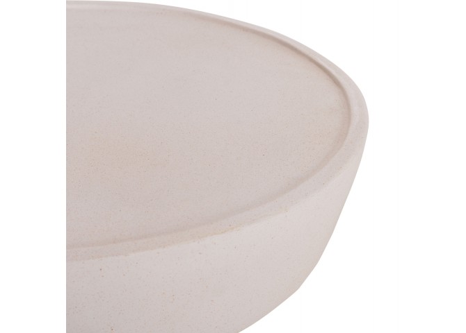 ΤΡΑΠΕΖΙ ΣΑΛΟΝΙΟΥ PIRSON HM18155.02 FIBER CEMENT ΣΕ ΛΕΥΚΟ--Φ60x36Υεκ.