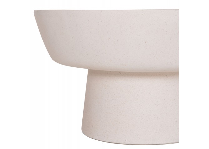 ΤΡΑΠΕΖΙ ΣΑΛΟΝΙΟΥ PIRSON HM18155.02 FIBER CEMENT ΣΕ ΛΕΥΚΟ--Φ60x36Υεκ.