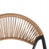 ΠΟΛΥΘΡΟΝΑ HOMAN HM6430.01 ΓΚΡΙ ΜΕΤΑΛΛΟ & TEXTILENE--ΜΠΕΖ P.E.RATTAN 53,5x62x75Υεκ