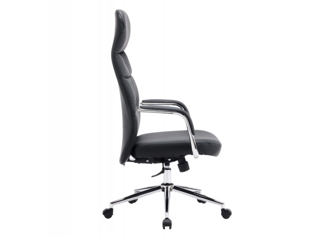 ΚΑΡΕΚΛΑ ΓΡΑΦΕΙΟΥ TEETER HM18355.01 ΜΑΥΡΟ PU ΔΕΡΜΑ--ΒΑΣΗ ΧΡΩΜΙΟΥ 67x66x121Υεκ
