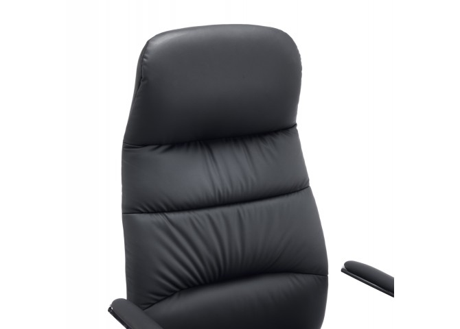 ΚΑΡΕΚΛΑ ΓΡΑΦΕΙΟΥ TEETER HM18355.01 ΜΑΥΡΟ PU ΔΕΡΜΑ--ΒΑΣΗ ΧΡΩΜΙΟΥ 67x66x121Υεκ