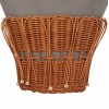ΤΡΑΠΕΖΙ ΒΟΗΘΗΤΙΚΟ PERRAL HM18164.03S FIBER CEMENT ΓΚΡΙ-ΦΥΣΙΚΟ RATTAN--Φ42x36Υεκ