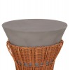 ΤΡΑΠΕΖΙ ΒΟΗΘΗΤΙΚΟ PERRAL HM18164.03S FIBER CEMENT ΓΚΡΙ-ΦΥΣΙΚΟ RATTAN--Φ42x36Υεκ