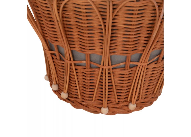 ΤΡΑΠΕΖΙ ΒΟΗΘΗΤΙΚΟ PERRAL HM18164.03S FIBER CEMENT ΓΚΡΙ-ΦΥΣΙΚΟ RATTAN--Φ42x36Υεκ