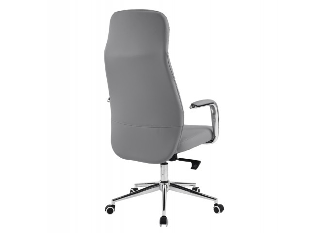 ΚΑΡΕΚΛΑ ΓΡΑΦΕΙΟΥ TEETER HM18355.10 ΓΚΡΙ PU ΔΕΡΜΑ--ΒΑΣΗ ΧΡΩΜΙΟΥ 67x66x121Υεκ