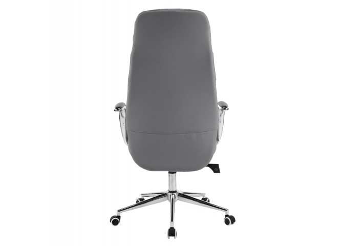 ΚΑΡΕΚΛΑ ΓΡΑΦΕΙΟΥ TEETER HM18355.10 ΓΚΡΙ PU ΔΕΡΜΑ--ΒΑΣΗ ΧΡΩΜΙΟΥ 67x66x121Υεκ