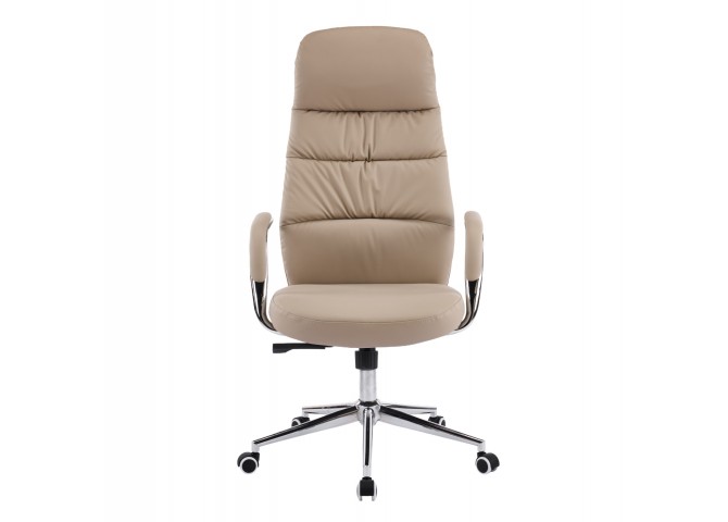 ΚΑΡΕΚΛΑ ΓΡΑΦΕΙΟΥ TEETER HM18355.02 ΜΠΕΖ PU ΔΕΡΜΑ--ΒΑΣΗ ΧΡΩΜΙΟΥ 67x66x121Υεκ