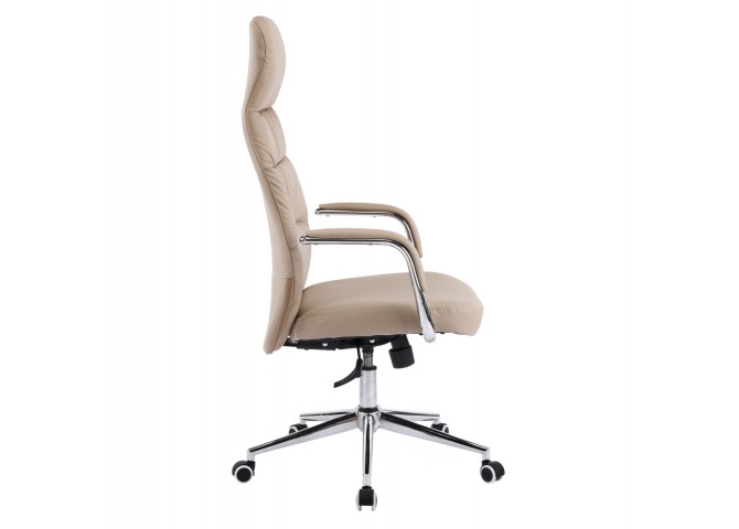 ΚΑΡΕΚΛΑ ΓΡΑΦΕΙΟΥ TEETER HM18355.02 ΜΠΕΖ PU ΔΕΡΜΑ--ΒΑΣΗ ΧΡΩΜΙΟΥ 67x66x121Υεκ