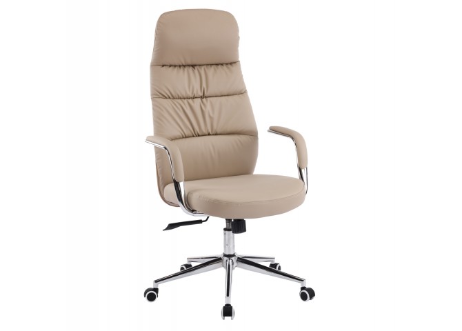 ΚΑΡΕΚΛΑ ΓΡΑΦΕΙΟΥ TEETER HM18355.02 ΜΠΕΖ PU ΔΕΡΜΑ--ΒΑΣΗ ΧΡΩΜΙΟΥ 67x66x121Υεκ