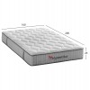 ΣΤΡΩΜΑ ΥΠΕΡΔΙΠΛΟ HYPNOTTICA HM748.06 POCKET SPRINGS--ΛΕΥΚΟ 160x200x25Υεκ.