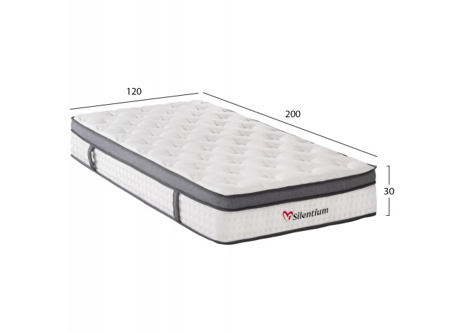 ΣΤΡΩΜΑ ΗΜΙΔΙΠΛΟ SILENTIUM HM749.02 POCKET SPRINGS--ΛΕΥΚΟ 120x200x30Υεκ.