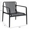 ΠΟΛΥΘΡΟΝΑ LOUNGE ΕΞΩΤ.ΧΩΡΟΥ MALEN HM6626.02 ΜΑΥΡΟ ΠΟΛΥΠΡΟΠΥΛΕΝΙΟ 66x77x76Υεκ
