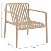 ΠΟΛΥΘΡΟΝΑ LOUNGE ΕΞΩΤ.ΧΩΡΟΥ MALEN HM6626.04 ΚΑΠΟΥΤΣΙΝΟ ΠΟΛΥΠΡΟΠΥΛΕΝΙΟ 66x77x76Υεκ