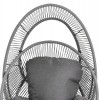 ΠΟΛΥΘΡΟΝΑ-ΦΩΛΙΑ RULER HM6506.01 ΓΚΡΙ ΜΕΤΑΛΛΟ-P.E.RATTAN-ΜΑΞΙΛΑΡΙΑ 90x85x149Υεκ