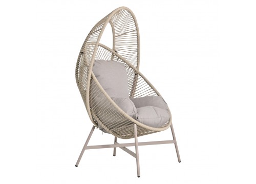 ΠΟΛΥΘΡΟΝΑ-ΦΩΛΙΑ RULER HM6506.02 ΜΟΚΑ ΜΕΤΑΛΛΟ-P.E.RATTAN--ΓΚΡΙ ΜΑΞΙΛΑΡΙΑ 90x85x149Υεκ