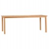 ΤΡΑΠΕΖΙ ΟΡΘΟΓΩΝΙΟ FINTO HM6616 ΞΥΛΟ TEAK--ΦΥΣΙΚΟ 200x100x75Υεκ.