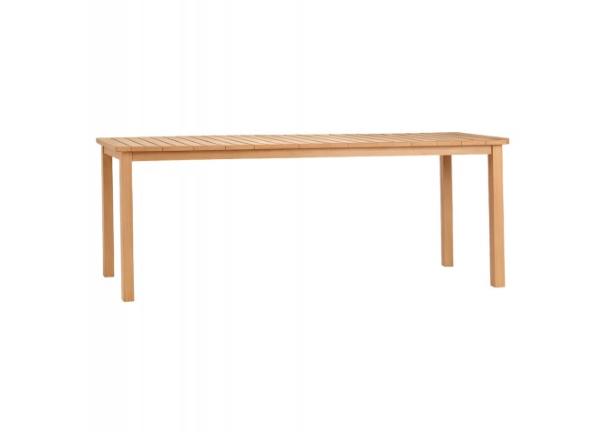 ΤΡΑΠΕΖΙ ΟΡΘΟΓΩΝΙΟ FINTO HM6616 ΞΥΛΟ TEAK--ΦΥΣΙΚΟ 200x100x75Υεκ.