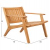 ΠΟΛΥΘΡΟΝΑ LOUNGE ARANIA HM6617 ΞΥΛΟ TEAK ΣΕ ΦΥΣΙΚΟ 65x76x70Υεκ.