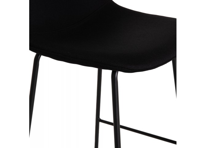 ΣΚΑΜΠΟ ΜΠΑΡ VINCENT HM9298.24 ΜΕΣΑΙΟΥ ΥΨΟΥΣ-ΜΑΥΡΟ ΥΦΑΣΜΑ-ΜΕΤΑΛΛΙΚΑ ΠΟΔΙΑ 43x50x92,5Υεκ