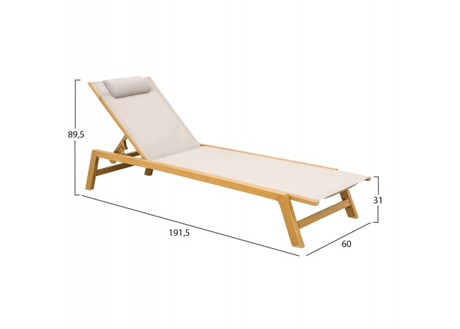 ΞΑΠΛΩΣΤΡΑ ΑΛΟΥΜΙΝΙΟΥ ΜΕ ΜΑΞΙΛΑΡΙ RABIA HM5982.05 HEAT TRANSFER & ΛΕΥΚΟ 191,5x60x31Υ