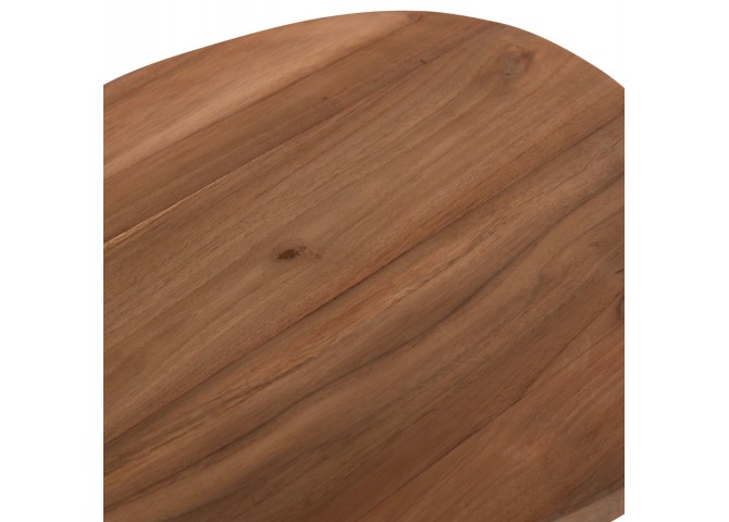 ΒΟΗΘΗΤΙΚΟ ΤΡΑΠΕΖΙ AIDA HM4692.02 FIBER CEMENT ΛΕΥΚΟ--ΞΥΛΟ TEAK TOP 47x60x59Υεκ