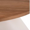 ΒΟΗΘΗΤΙΚΟ ΤΡΑΠΕΖΙ AIDA HM4692.02 FIBER CEMENT ΛΕΥΚΟ--ΞΥΛΟ TEAK TOP 47x60x59Υεκ