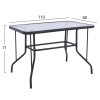ΣΕΤ ΤΡΑΠΕΖΑΡΙΑΣ 5ΤΜΧ ADAM HM10727.01 ΚΑΡΕΚΛΕΣ ΜΕΤΑΛΛΙΚΕΣ & ΤΡΑΠΕΖΙ 110x60εκ ΓΚΡΙ