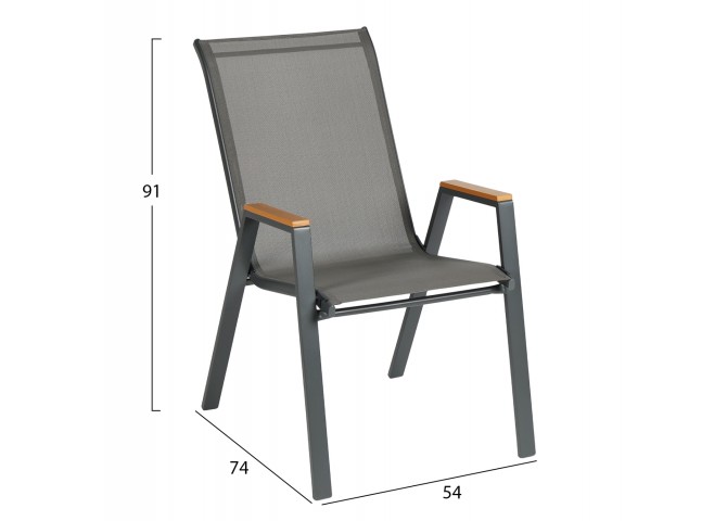 ΣΕΤ ΤΡΑΠΕΖΑΡΙΑΣ 5ΤΜΧ BRUNO HM10729.01 ΚΑΡΕΚΛΕΣ ΜΕΤΑΛΛΙΚΕΣ & ΤΡΑΠΕΖΙ 140x80εκ ΓΚΡΙ