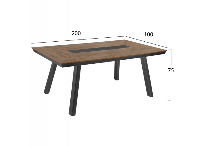 ΣΕΤ ΤΡΑΠΕΖΑΡΙΑΣ 7ΤΜΧ SAGA HM10814 ΑΛΟΥΜΙΝΙΟ ΣΕ ΓΚΡΙ--POLYWOOD