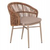 ΠΟΛΥΘΡΟΝΑ ΑΛΟΥΜΙΝΙΟΥ ORIN HM6265.03 ΚΑΠΟΥΤΣΙΝΟ- P.E.RATTAN ΣΕ ΦΥΣΙΚΟ 58x61x75Υεκ.