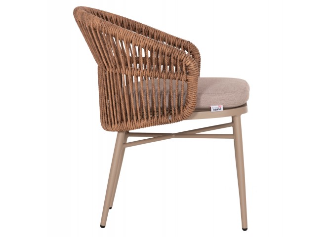 ΠΟΛΥΘΡΟΝΑ ΑΛΟΥΜΙΝΙΟΥ ORIN HM6265.03 ΚΑΠΟΥΤΣΙΝΟ- P.E.RATTAN ΣΕ ΦΥΣΙΚΟ 58x61x75Υεκ.