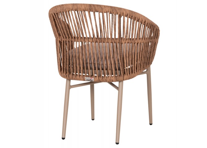 ΠΟΛΥΘΡΟΝΑ ΑΛΟΥΜΙΝΙΟΥ ORIN HM6265.03 ΚΑΠΟΥΤΣΙΝΟ- P.E.RATTAN ΣΕ ΦΥΣΙΚΟ 58x61x75Υεκ.