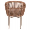 ΠΟΛΥΘΡΟΝΑ ΑΛΟΥΜΙΝΙΟΥ ORIN HM6265.03 ΚΑΠΟΥΤΣΙΝΟ- P.E.RATTAN ΣΕ ΦΥΣΙΚΟ 58x61x75Υεκ.