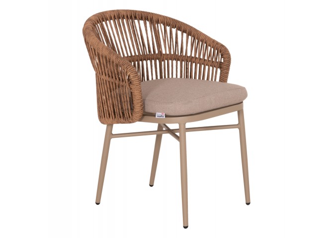 ΠΟΛΥΘΡΟΝΑ ΑΛΟΥΜΙΝΙΟΥ ORIN HM6265.03 ΚΑΠΟΥΤΣΙΝΟ- P.E.RATTAN ΣΕ ΦΥΣΙΚΟ 58x61x75Υεκ.