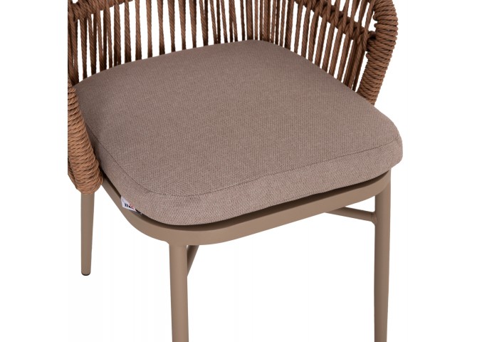 ΠΟΛΥΘΡΟΝΑ ΑΛΟΥΜΙΝΙΟΥ ORIN HM6265.03 ΚΑΠΟΥΤΣΙΝΟ- P.E.RATTAN ΣΕ ΦΥΣΙΚΟ 58x61x75Υεκ.