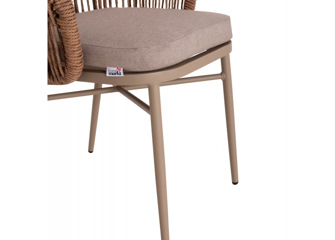 ΠΟΛΥΘΡΟΝΑ ΑΛΟΥΜΙΝΙΟΥ ORIN HM6265.03 ΚΑΠΟΥΤΣΙΝΟ- P.E.RATTAN ΣΕ ΦΥΣΙΚΟ 58x61x75Υεκ.
