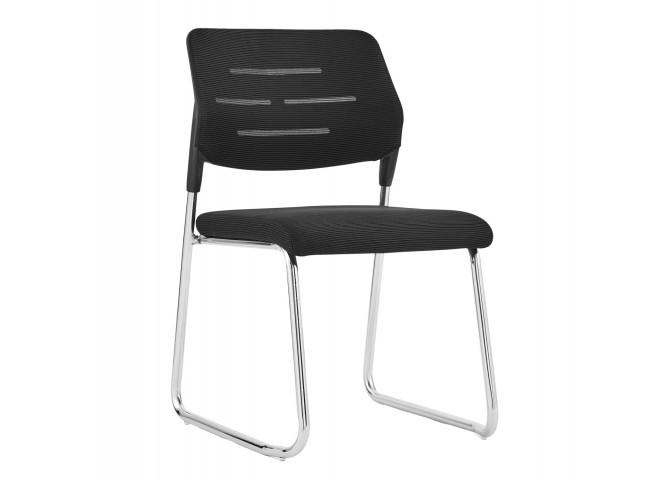 ΚΑΡΕΚΛΑ ΕΠΙΣΚΕΠΤΗ TRABBEL HM1211.01 MESH ΥΦΑΣΜΑ ΜΑΥΡΟ-ΜΕΤΑΛΛΙΚΑ ΠΟΔΙΑ 49x59x82Υεκ