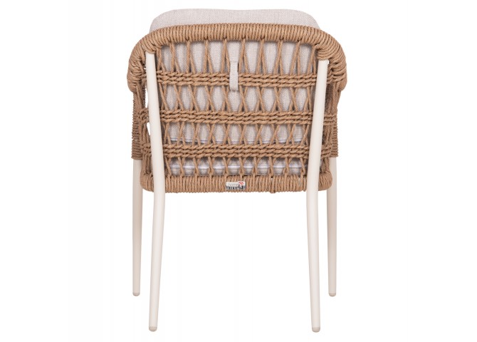 ΠΟΛΥΘΡΟΝΑ BOXER HM6556.02 ΑΛΟΥΜΙΝΙΟ & ΜΑΞΙΛΑΡΙΑ ΜΠΕΖ-TWIST WICKER 61x59x78,5Yεκ