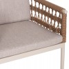 ΠΟΛΥΘΡΟΝΑ BOXER HM6556.02 ΑΛΟΥΜΙΝΙΟ & ΜΑΞΙΛΑΡΙΑ ΜΠΕΖ-TWIST WICKER 61x59x78,5Yεκ