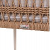 ΠΟΛΥΘΡΟΝΑ BOXER HM6556.02 ΑΛΟΥΜΙΝΙΟ & ΜΑΞΙΛΑΡΙΑ ΜΠΕΖ-TWIST WICKER 61x59x78,5Yεκ